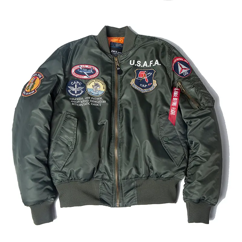 Fat Man Functional MA-1 Bomber Jacket Workwear Men