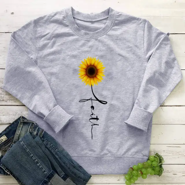 Sunflower Fashion and Interesting Foreign Trade Sweater Grey - Shop at LoveMi