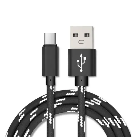 Nylon Braided Lattice Resistant Mobile Phone Data Cable Charging