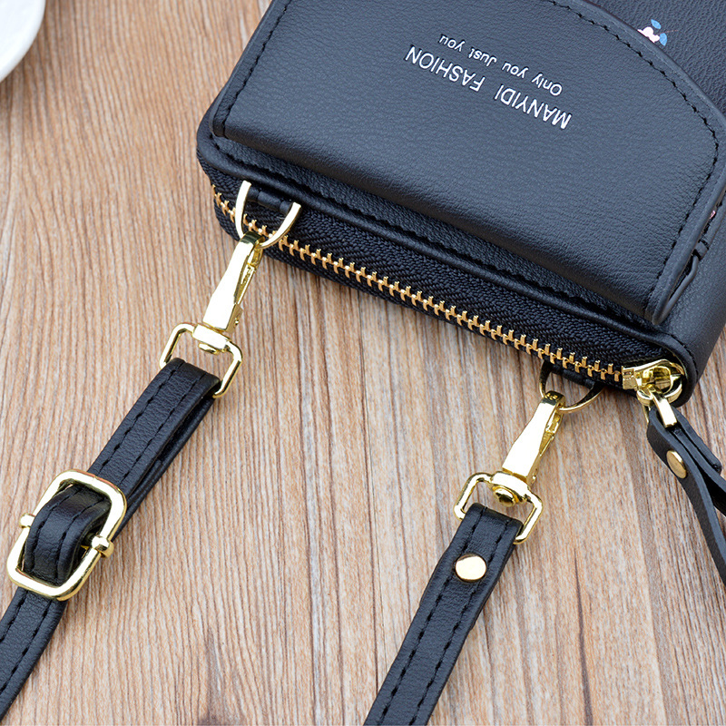 Soft Leather Printed Multifunctional Crossbody Shoulder Bag