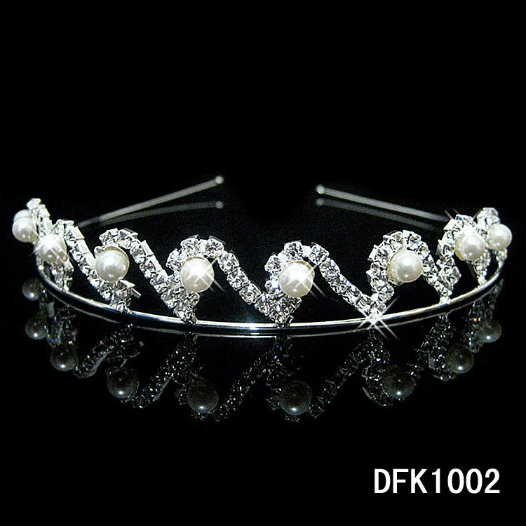 Headband Handmade Alloy Inlaid Diamond Wedding Accessories - Dfk1002