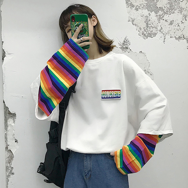 Long Sleeve T-Shirt Women's Wear Loose Korean Salt Wear