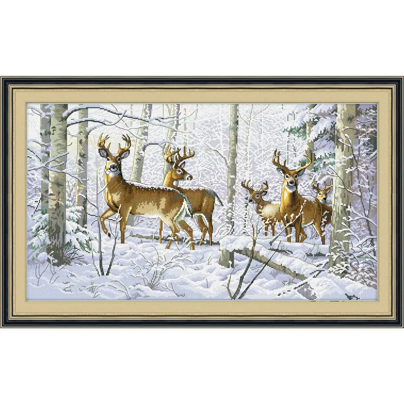 Cross Stitch Diy Fabric Material Package