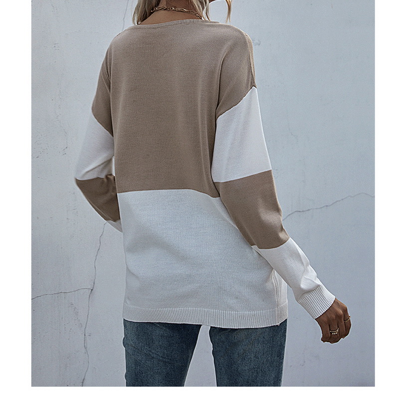 European And American Casual Loose And Versatile Pullover Round Neck