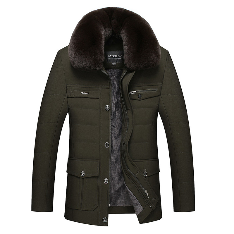 Plush And Thickened Men's Large Cotton Padded Clothes