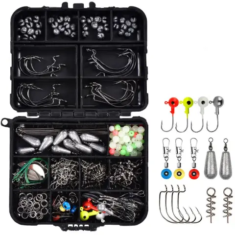 Sea Fishing 246 Pieces Set Box Set Storage Box