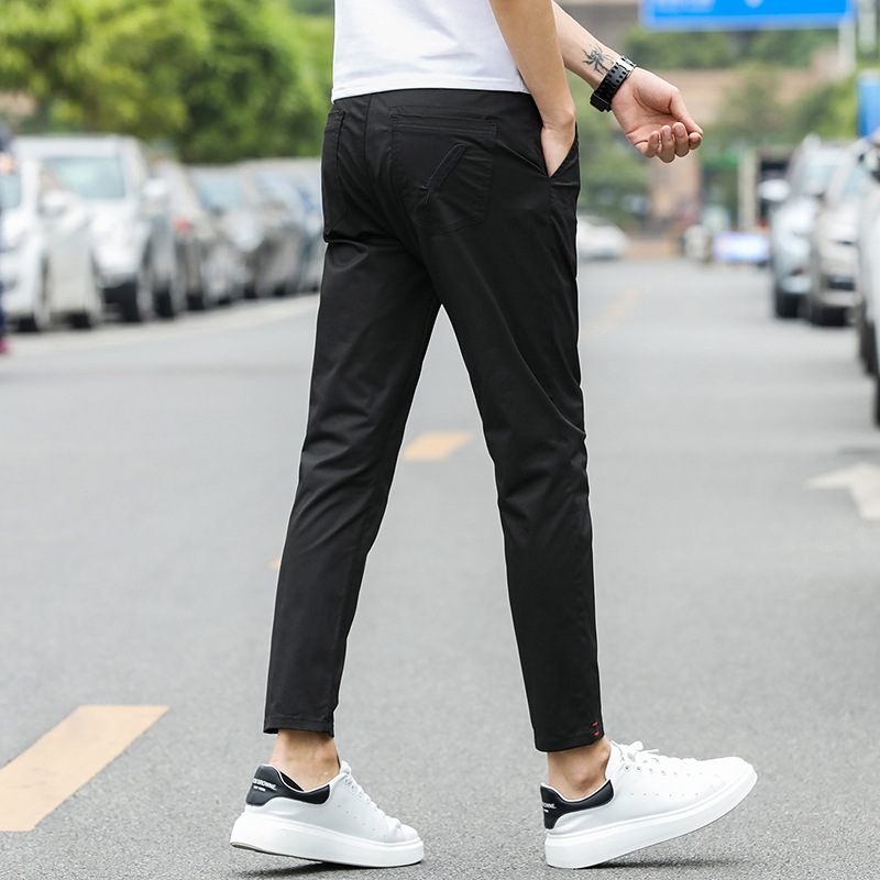 Spring And Summer Thin Comfortable Breathable Casual Cropped Trousers