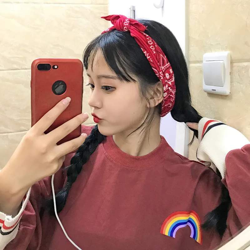 Autumn And Winter Flavor Harajuku BF Style Puff Sleeve Sweater - Red