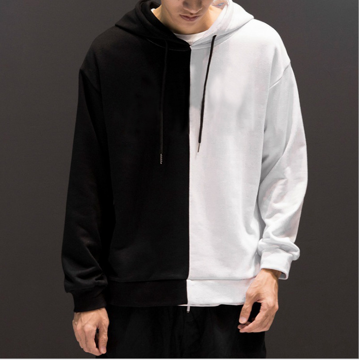 Casual Fashion Long-Sleeved Color Block Sweater