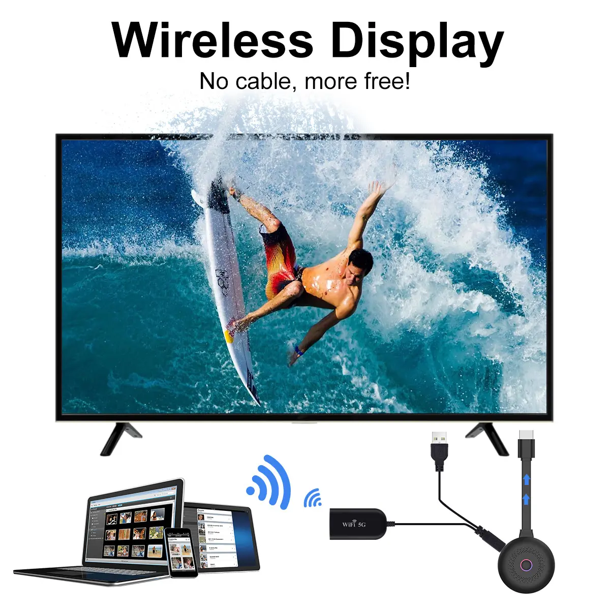Compatible With, Mobile Phone Wireless Screen Projector