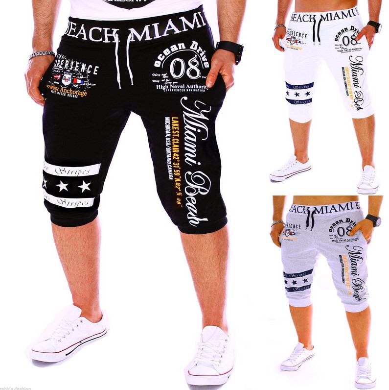 New Men's Fashion Digital Print Sweatpants
