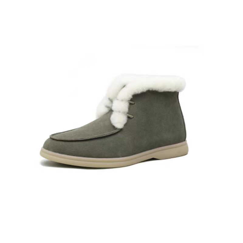 Ladies Comfortable Warm Lace-up Snow Boots