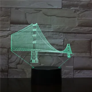 Manhattan Bridge Night Light Creative Gift Illusion Led Colorful Light