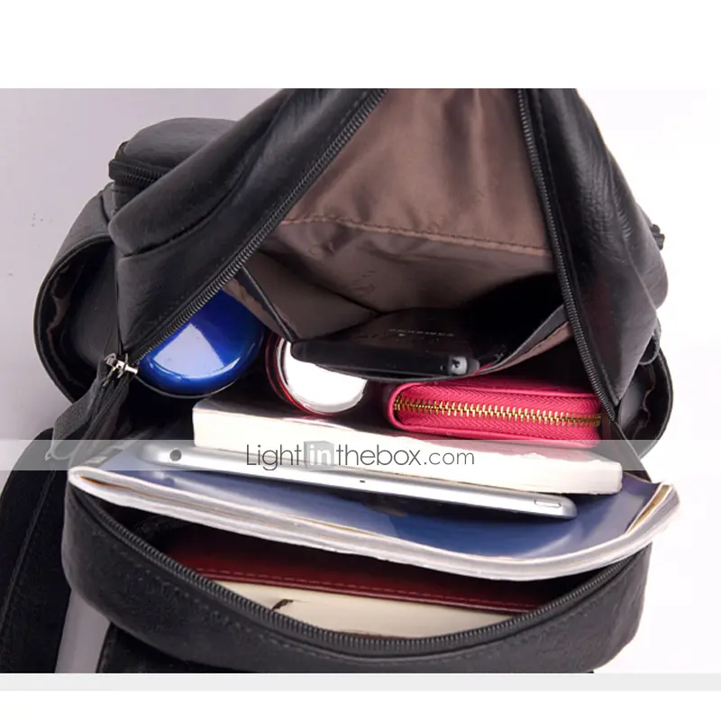Korean Style All-Match Leather Sheepskin Ladies Backpack