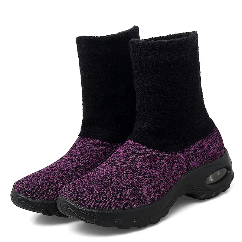 Air Cushion Cross-Border Women's Shoes Plus Velvet Warm Snow Boots All-Match