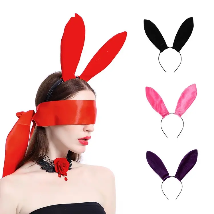 Velvet Rabbit Ears Headband Christmas And Halloween