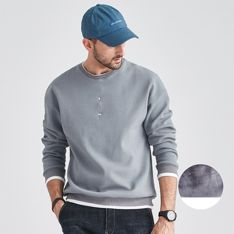 Round Neck Padded Long-Sleeved T-Shirt Top Trend Bottoming Winter Clothes