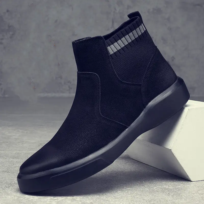 Martin Boots Men's High-Top Leather Short Boots Winter