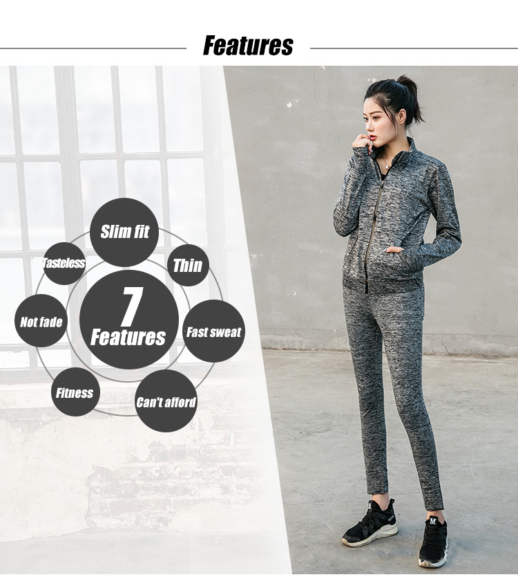 Blast Sweat Suit Black Technology Sweat Suit Women Suit Long Sleeve Top Trousers