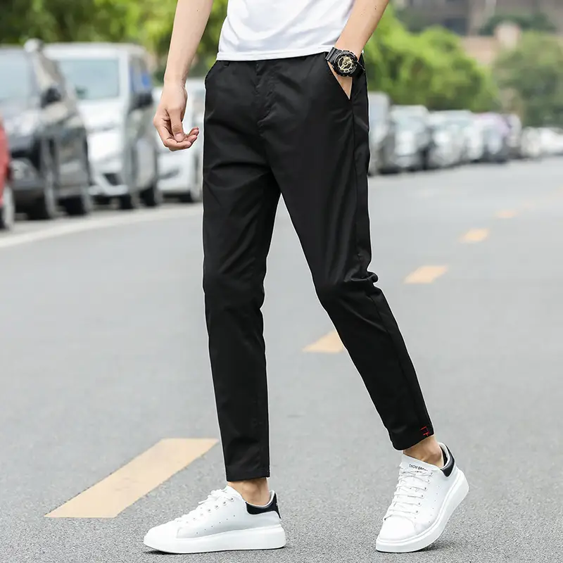 Spring And Summer Thin Comfortable Breathable Casual Cropped Trousers