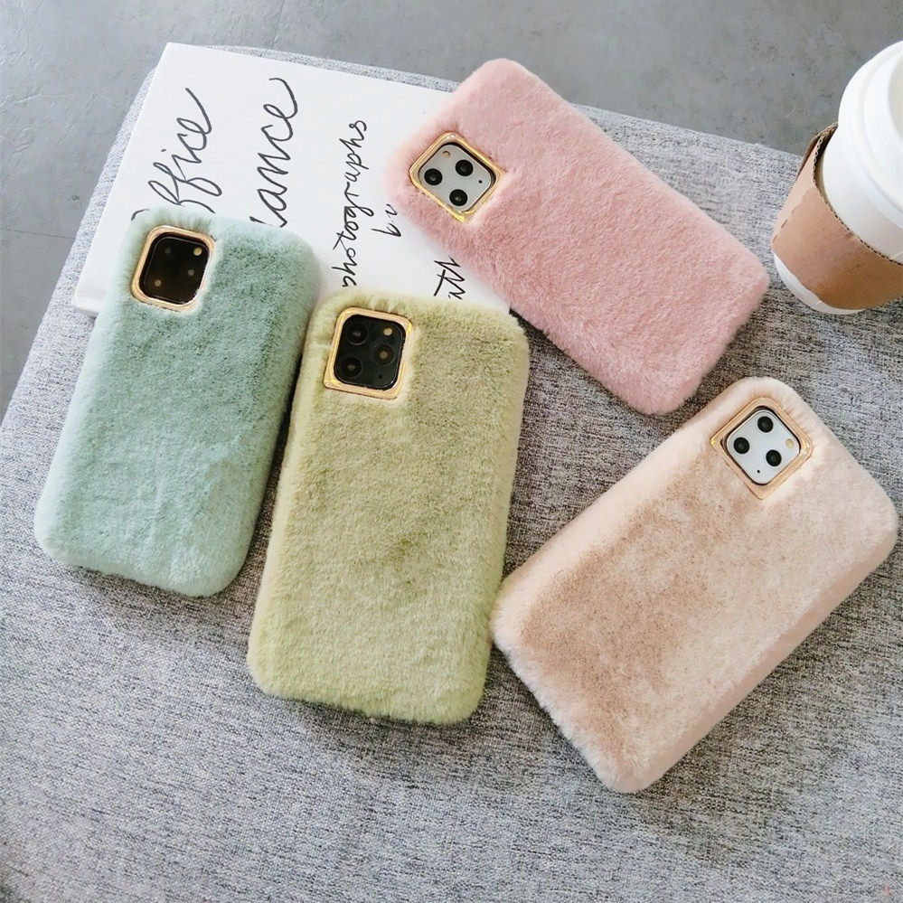 Compatible with Apple, Winter Plush For Iphone11 Mobile Phone Case
