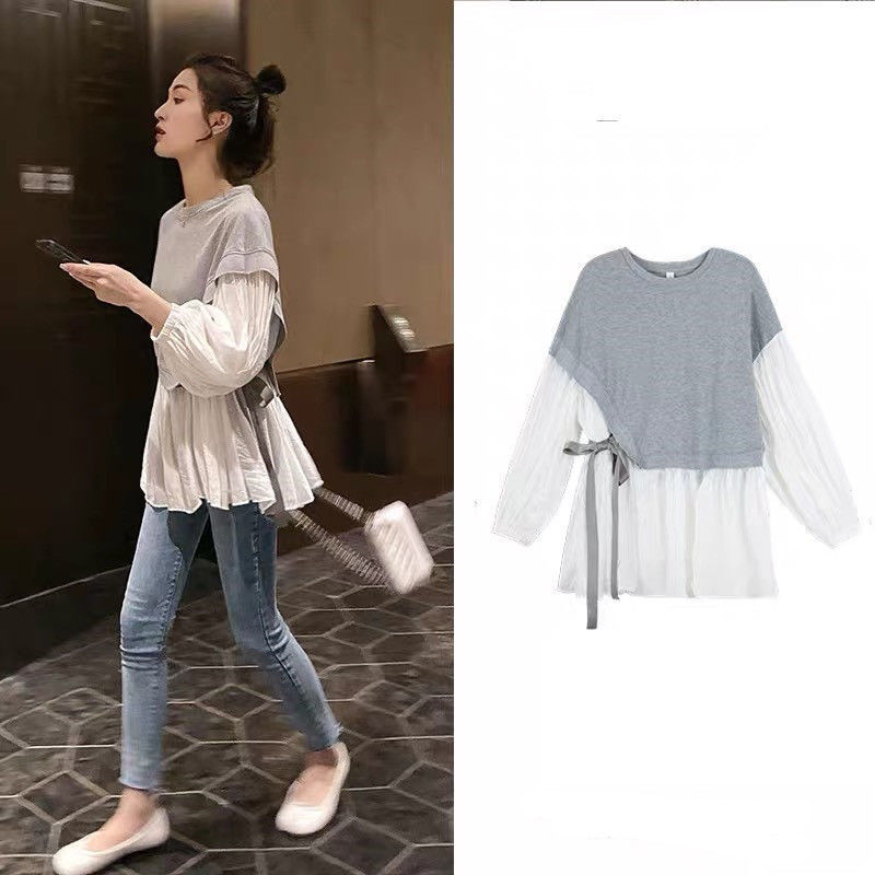 Maternity Autumn Suit Fashion Hot Mom Personalized Long Sleeve Top