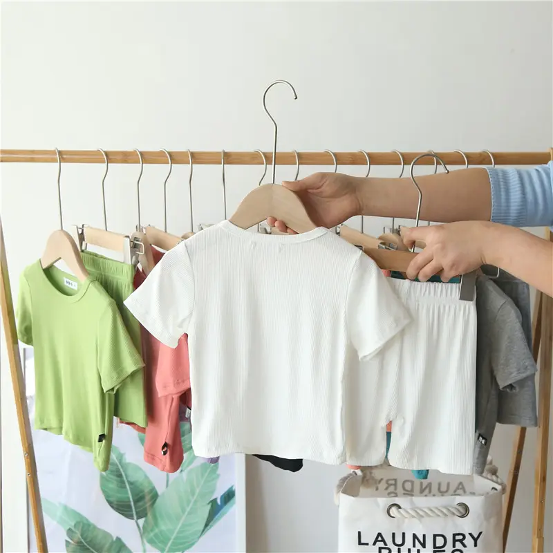 Summer Cotton Thin Short-Sleeved Pajamas for Children