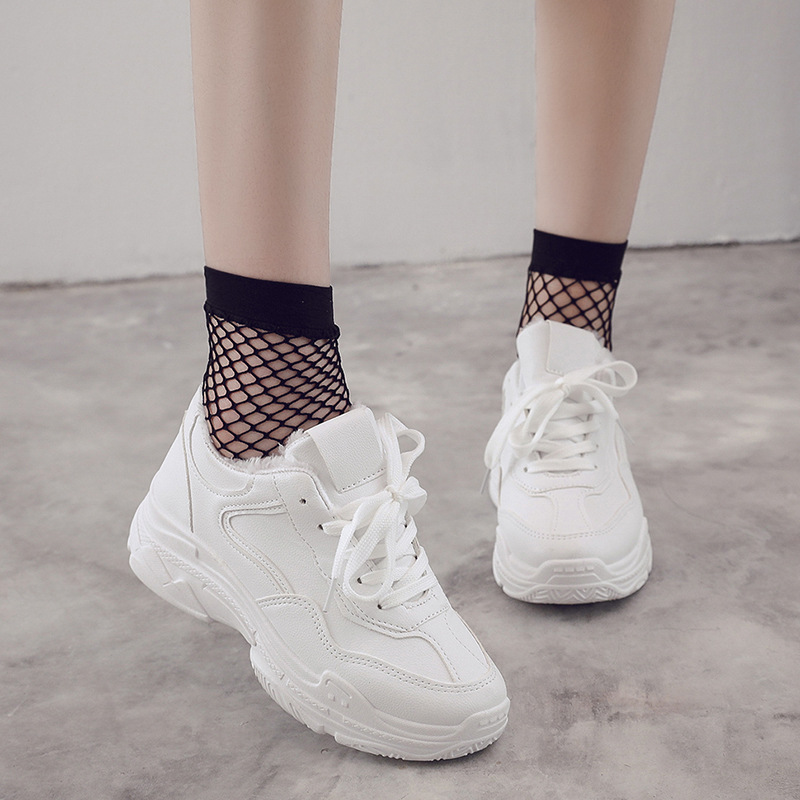 Women's Thick-Soled White Shoes Spring New Ulzzang Harajuku Fashion