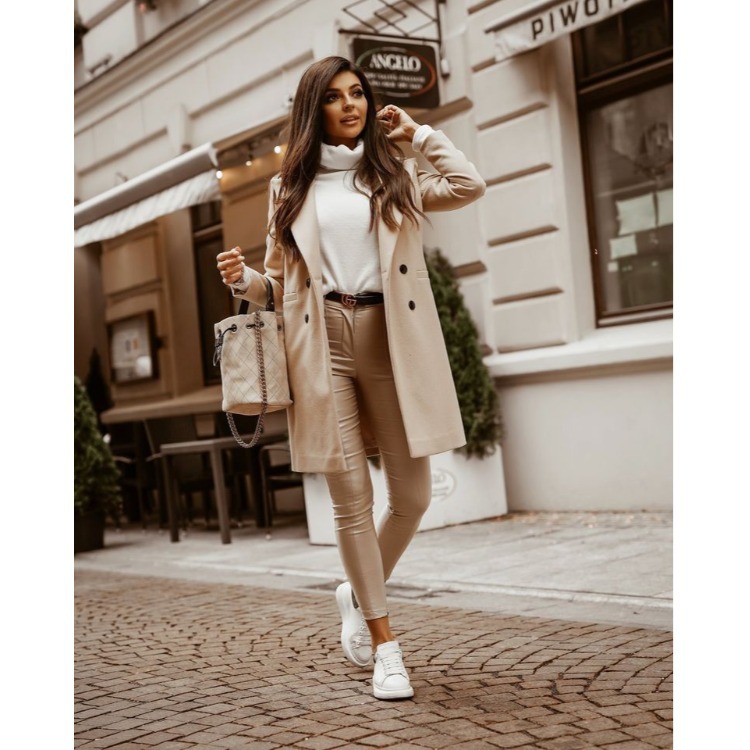 Suit Collar Double Row Two Button Long Sleeves