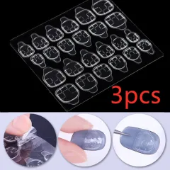 Transparent invisible nail sticker - Transparent3Pcs - View 1