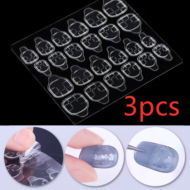 Transparent invisible nail sticker Transparent3Pcs - Shop at LoveMi