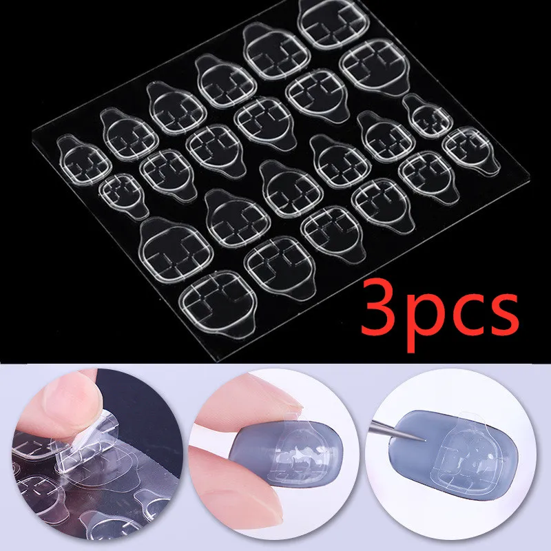 Transparent invisible nail sticker - Transparent3Pcs