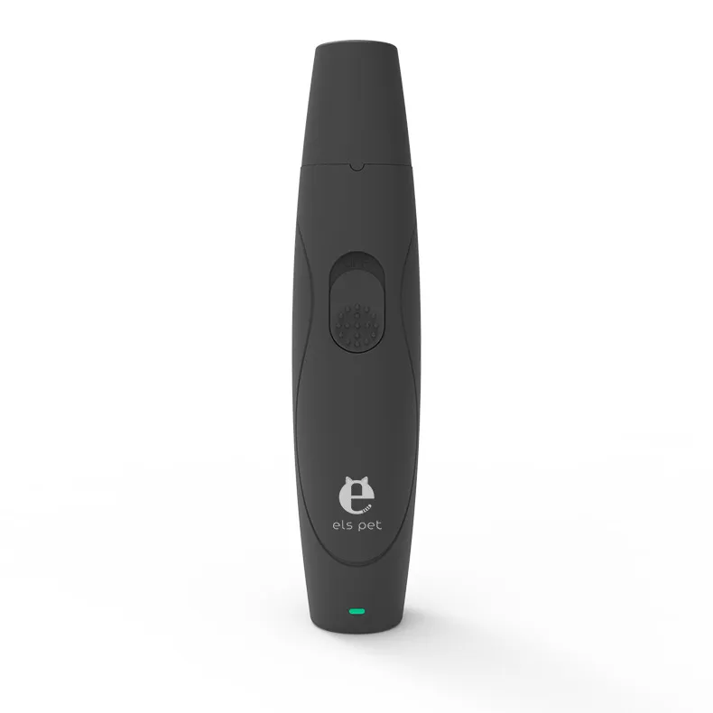 Safe Charging Low Noise Pet Electric Nail Polisher - Black