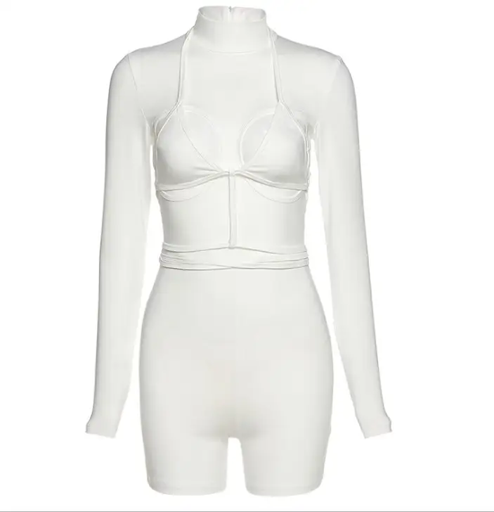 Sexy Hollow High Waist Strappy Hip-Fitting Sports Jumpsuit