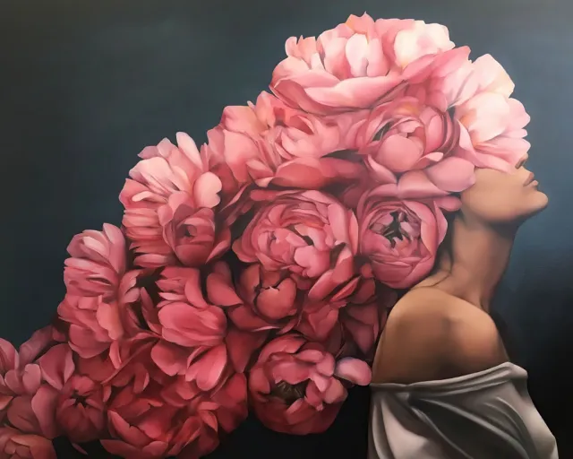 DIY Digital Oil Painting 40x50cm Frameless Modern Art Female Decorative Oil Painting 4Style - Shop at LoveMi