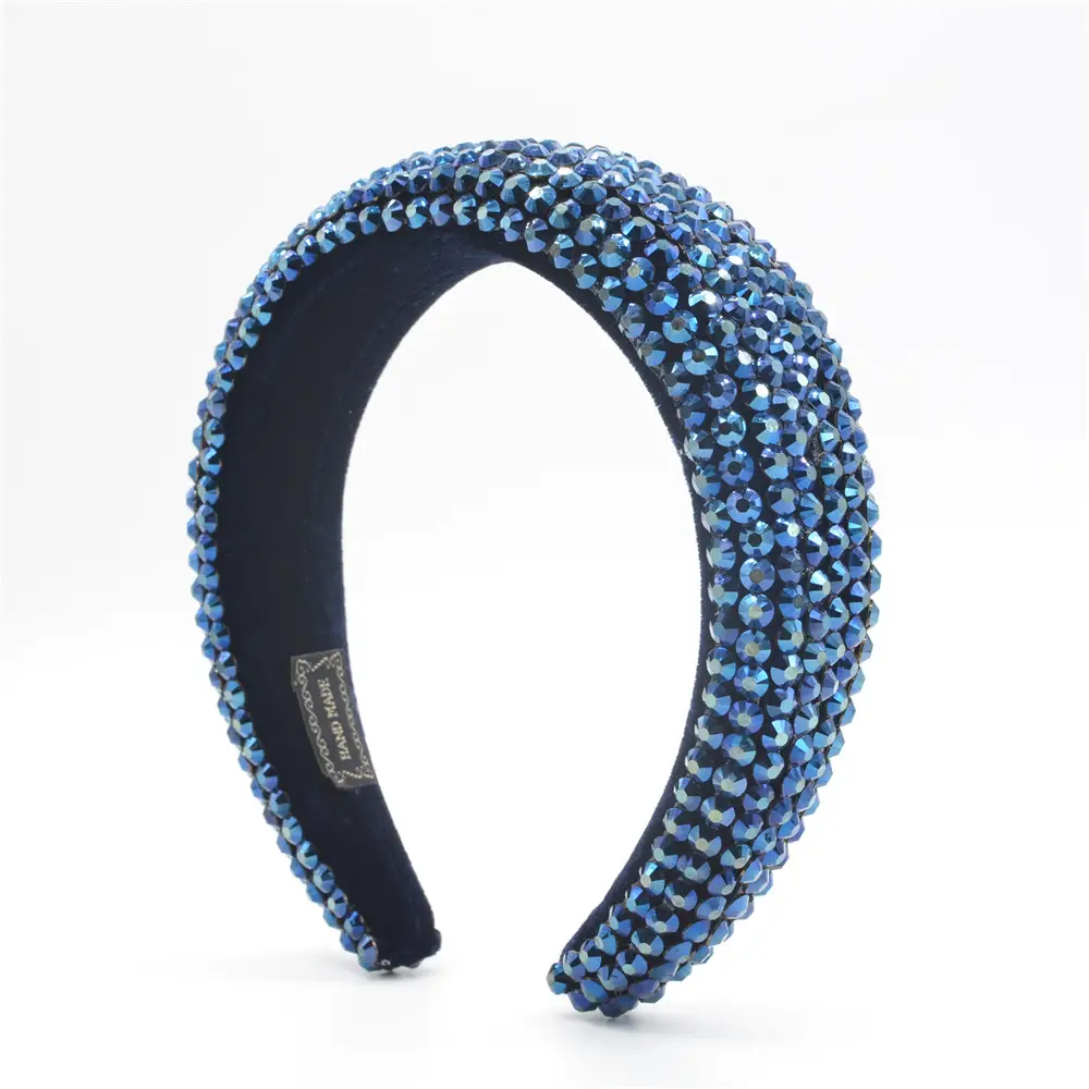 Baroque Hairband Wide Edge Diamond Hairband
