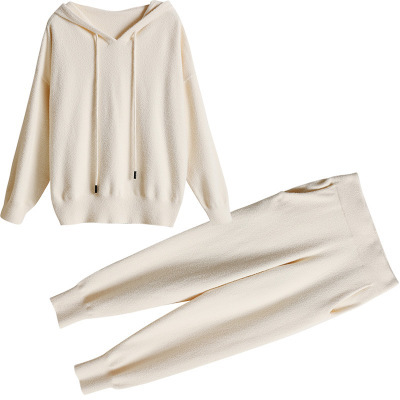 Fashion Slim Sports Autumn Casual Sweater Two-Piece Suit