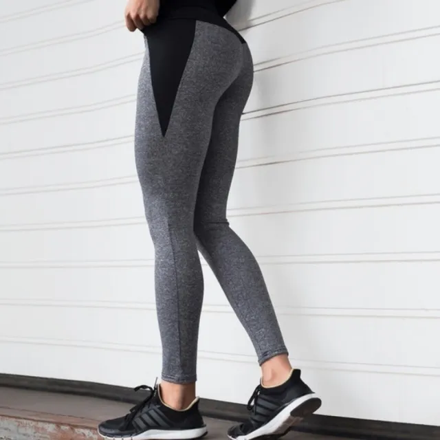 Contrasting Color Stitching High waist Hip lifting Yoga Leggings Women Black - Shop at LoveMi