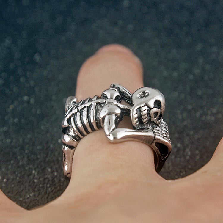 Men's Alloy Electroplating Accessories Skull Headwear