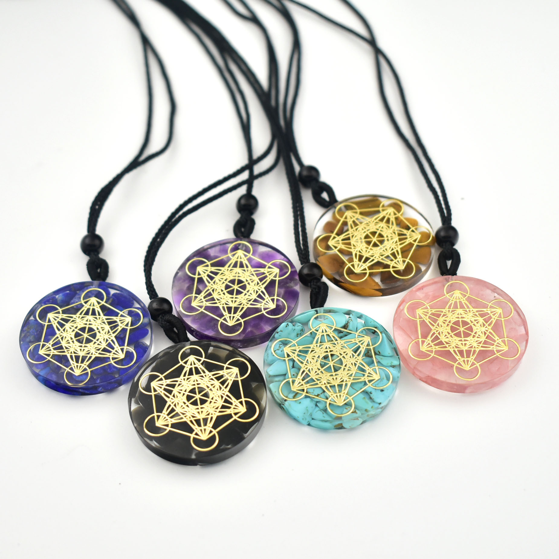 Ogan Flower of Life Pendulum Pendant Men's and Women's Necklaces