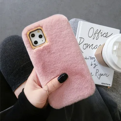 Compatible with Apple, Winter Plush For Iphone11 Mobile Phone Case