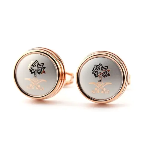 Laser Metal Cufflinks Men's Business French Shirt Cuff Buttons