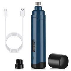 Pet Nail Polisher For Cats And Dogs, Nail Clippers, USB Automatic Manicure, Super Power Nail Knife - Blue - View 1