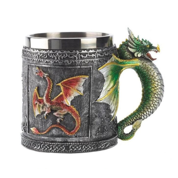 Printing Halloween Mug Metal Wine Glass Skull Mug (5style)
