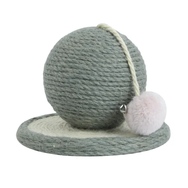Cat Grabbing Board Sisal Grabbing Column Wear Resistant Round Grinding Grabbing Ball Grey - Shop at LoveMi