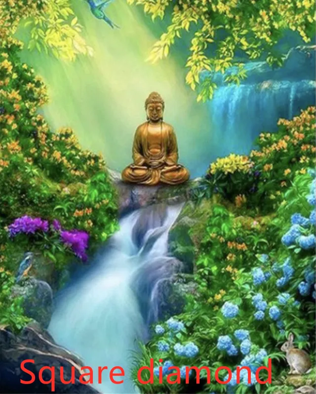 Peaceful silence | Diamond embroidery Buddha Square - Shop at LoveMi