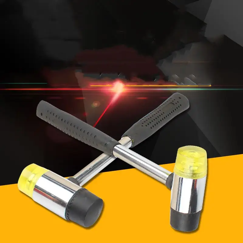 Non-Elastic Rubber Hammer With Pipe Handle