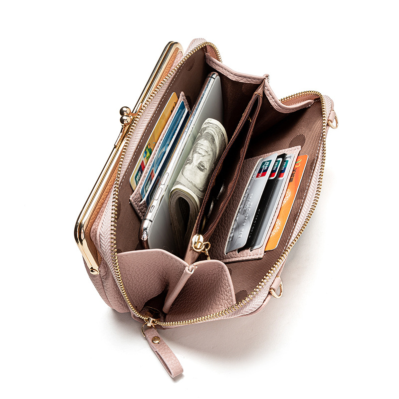 Korean Style Horizontal Lychee Pattern Diagonal Bag