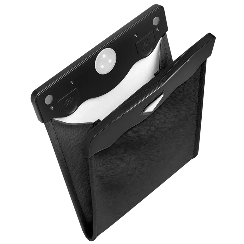 LED Car Trash Can Organizer Garbage Holder Automobiles Storage Bag Accessories Auto Door Seat Back Visor Trash Bin Paper Dustbin – image 4