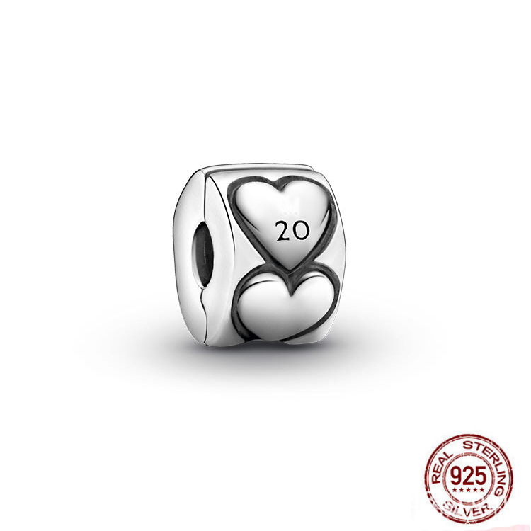 Panjia Sterling Silver S925 Silver Beads Silver Beaded Diy Bracelet